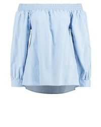 Top à épaules dénudées bleu clair Sparkz
