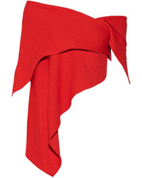 Top à épaules dénudées rouge Rosie Assoulin