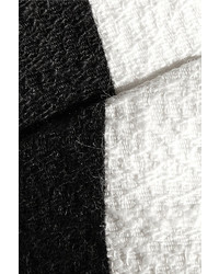 Top court à rayures verticales blanc et noir Dolce & Gabbana