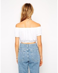 Top court blanc Asos