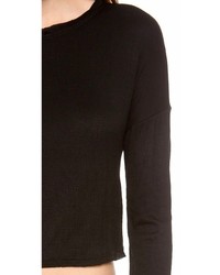 Top court en tricot noir Bop Basics