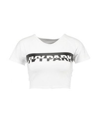 Top court imprimé blanc Ivy Park