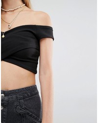 Top court noir Pull&Bear