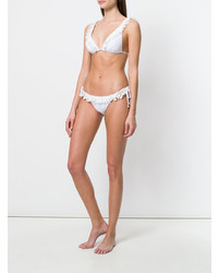 Top de bikini à fleurs blanc Anjuna