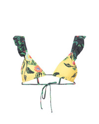 Top de bikini à fleurs jaune Patbo