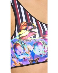 Top de bikini à fleurs multicolore Clover Canyon