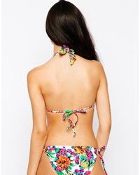 Top de bikini à fleurs multicolore Gossard