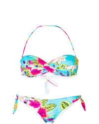 Top de bikini à fleurs multicolore MC2 Saint Barth