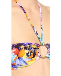 Top de bikini à fleurs multicolore Milly