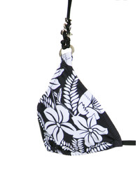 Top de bikini à fleurs noir et blanc Amir Slama