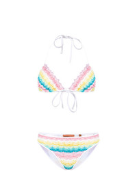 Top de bikini à rayures horizontales multicolore MISSONI MARE
