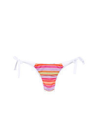 Top de bikini à rayures horizontales violet clair