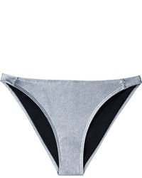 Top de bikini argenté Prism