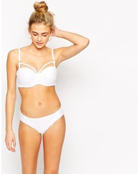 Top de bikini blanc