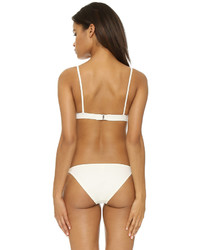 Top de bikini blanc Solid & Striped