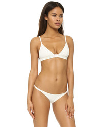 Top de bikini blanc Solid & Striped