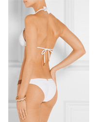 Top de bikini blanc