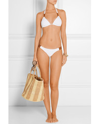 Top de bikini blanc