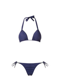 Top de bikini bleu marine Amir Slama