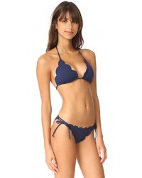 Top de bikini bleu marine Marysia Swim
