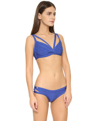 Top de bikini bleu Herve Leger