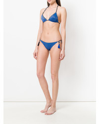 Top de bikini bleu Anjuna