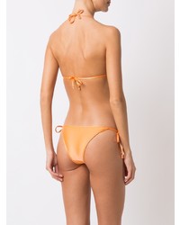 Top de bikini brodé orange Amir Slama