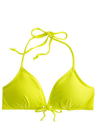 Top de bikini chartreuse
