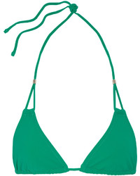 Top de bikini découpé vert