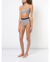 Top de bikini en vichy noir Onia