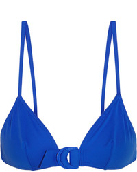 Top de bikini géométrique bleu