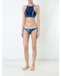 Top de bikini imprimé bleu marine Duskii