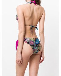 Top de bikini imprimé cachemire multicolore Etro