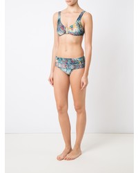 Top de bikini imprimé multicolore Lygia & Nanny