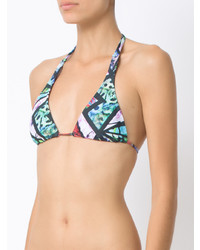 Top de bikini imprimé multicolore Lygia & Nanny