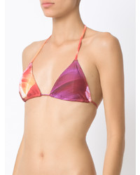 Top de bikini imprimé multicolore Lygia & Nanny