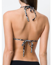 Top de bikini imprimé noir Isabel Marant Etoile