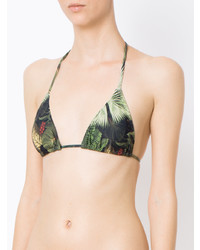 Top de bikini imprimé olive Lygia & Nanny