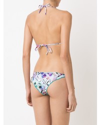 Top de bikini imprimé violet clair BRIGITTE