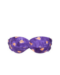 Top de bikini imprimé violet
