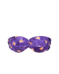 Top de bikini imprimé violet Sissa