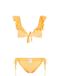 Top de bikini jaune Hunza G