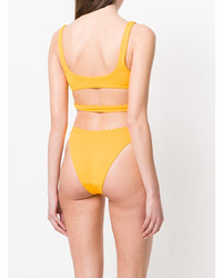 Top de bikini jaune Sian Swimwear