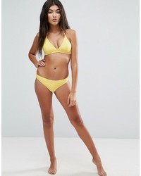 Top de bikini jaune Asos