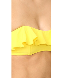 Top de bikini jaune Lisa Marie Fernandez