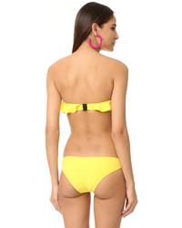 Top de bikini jaune Lisa Marie Fernandez