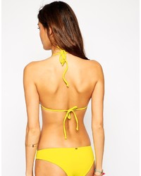 Top de bikini jaune