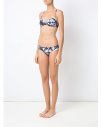 Top de bikini noir et blanc Lygia & Nanny