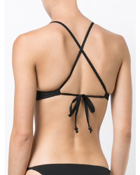 Top de bikini noir Morgan Lane