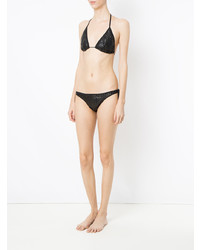 Top de bikini noir Amir Slama